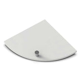 TileWare Boundless Shelving Solutions 9 inch Corner Shelf Dove Grey