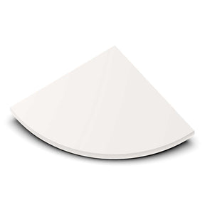 TileWare Boundless Shelving Solutions 6 inch Corner Shelf Ivory
