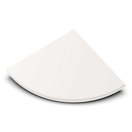 TileWare Boundless Shelving Solutions 6 inch Corner Shelf Ivory