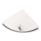 TileWare Boundless Shelving Solutions 6 inch Corner Shelf Ivory