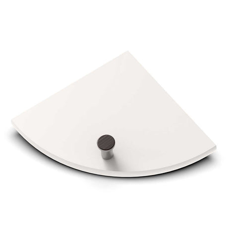 TileWare Boundless Shelving Solutions 6 inch Corner Shelf Ivory