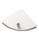 TileWare Boundless Shelving Solutions 6 inch Corner Shelf Ivory