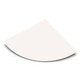 TileWare Boundless Shelving Solutions 9 inch Corner Shelf Ivory