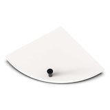 TileWare Boundless Shelving Solutions 9 inch Corner Shelf Ivory