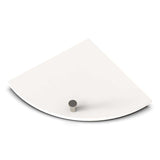 TileWare Boundless Shelving Solutions 9 inch Corner Shelf Ivory