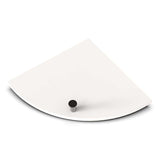 TileWare Boundless Shelving Solutions 9 inch Corner Shelf Ivory