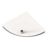 TileWare Boundless Shelving Solutions 9 inch Corner Shelf Ivory