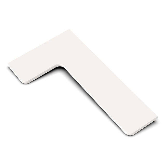 TileWare Boundless Shelving Solutions L-Shaped Corner Shelf Ivory