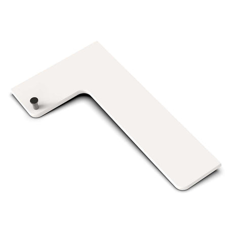 TileWare Boundless Shelving Solutions L-Shaped Corner Shelf Ivory