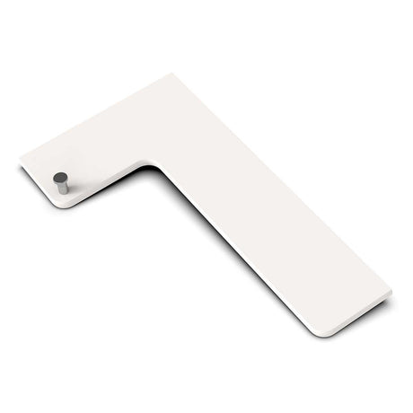 TileWare Boundless Shelving Solutions L-Shaped Corner Shelf Ivory