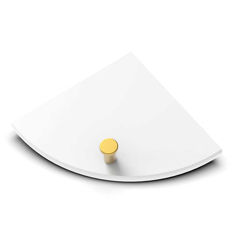 TileWare Boundless Shelving Solutions 6 inch Corner Shelf Super White