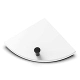 TileWare Boundless Shelving Solutions 6 inch Corner Shelf Super White