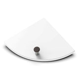 TileWare Boundless Shelving Solutions 6 inch Corner Shelf Super White