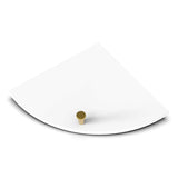 TileWare Boundless Shelving Solutions 9 inch Corner Shelf Super White