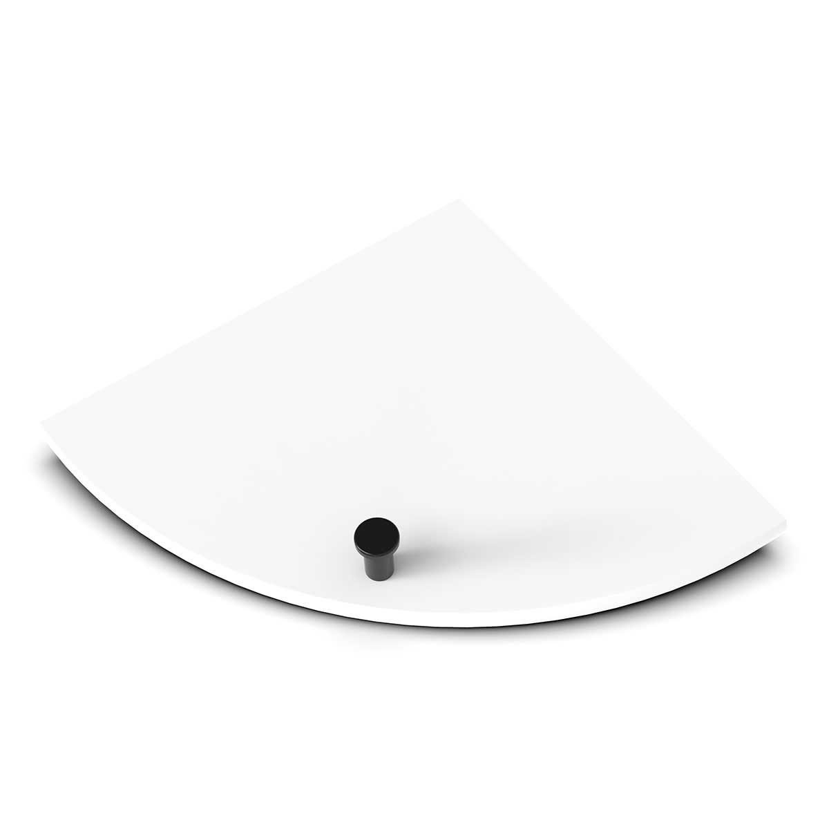 TileWare Boundless Shelving Solutions 9 inch Corner Shelf Super White