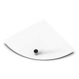 TileWare Boundless Shelving Solutions 9 inch Corner Shelf Super White