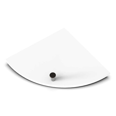 TileWare Boundless Shelving Solutions 9 inch Corner Shelf Super White