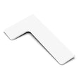 TileWare Boundless Shelving Solutions L-Shaped Corner Shelf Super White