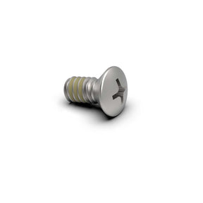TileWare no 10-24 x 7 16 Phillips Oval w/ Patch Machine Screw for Foot Rest Stainless Steel