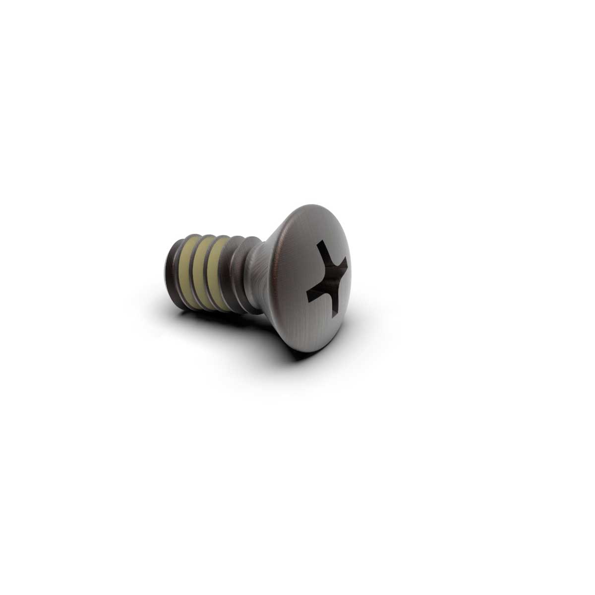 TileWare no 10-24 x 7 16 Phillips Oval w/ Patch Machine Screw for Foot Rest