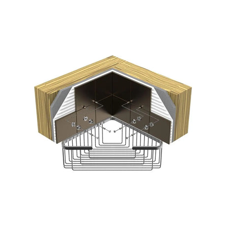 TileWare Promessa Extra Deep Corner Soap Basket