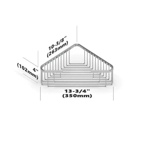 TileWare Promessa Extra Deep Corner Soap Basket