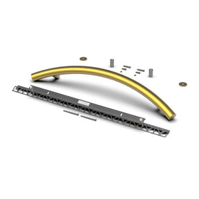 TileWare Radius ADA Grab Bar 24  Victoria Series Brushed Gold