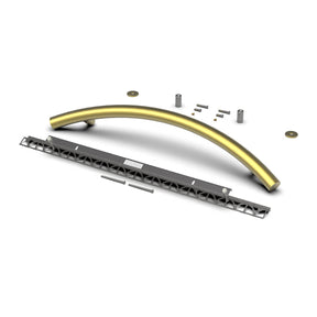 TileWare Radius ADA Grab Bar 24  Victoria Series Tile System Brushed Warm Bronze