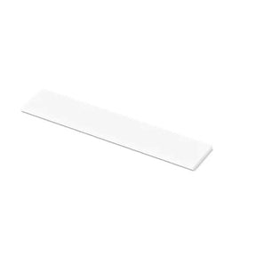 TileWare Boundless Flush Bottom Pre-cut Niche Trim Compatible with Schluter Niches Super White