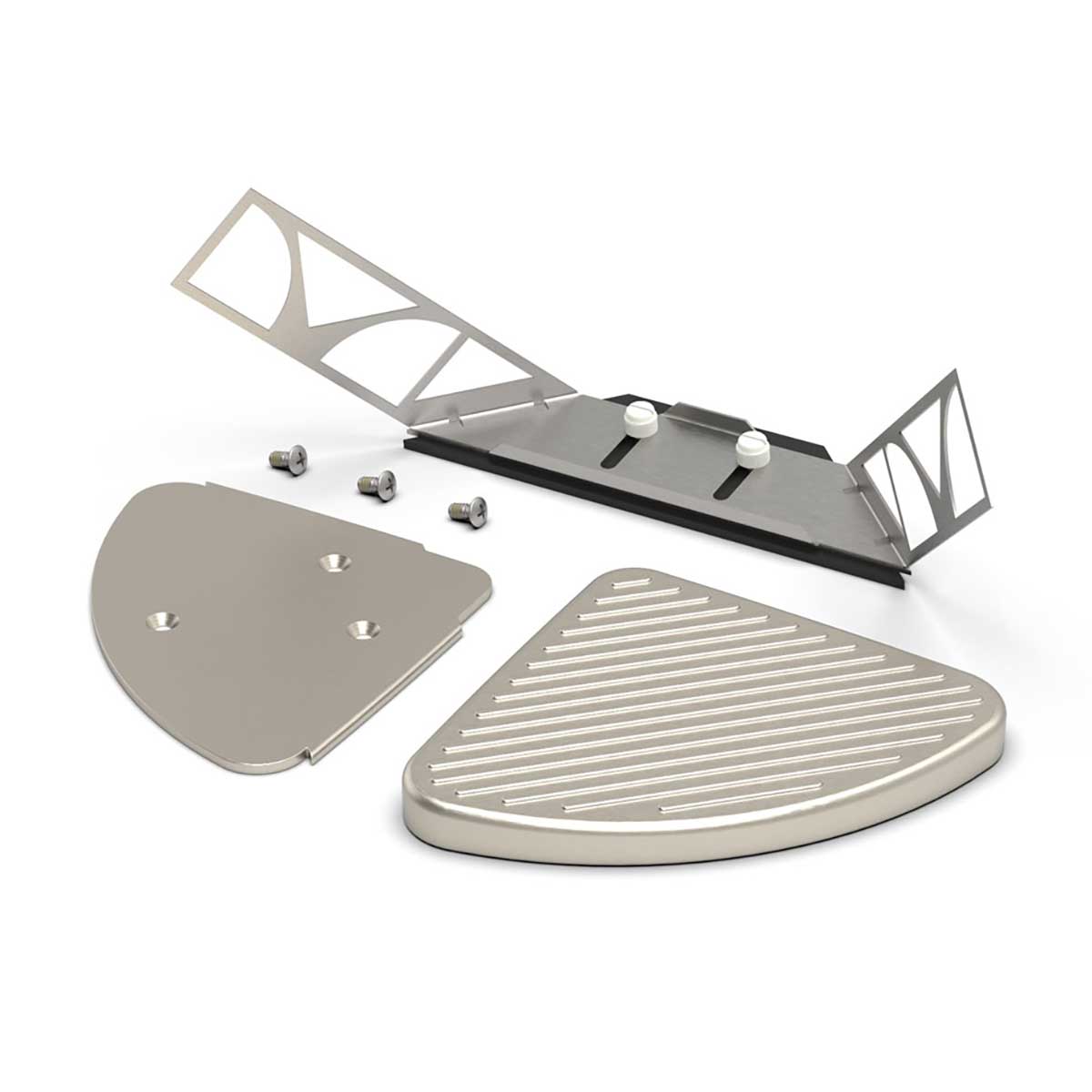 TileWare Victoria Series Corner Foot Prop - Brushed Nickel