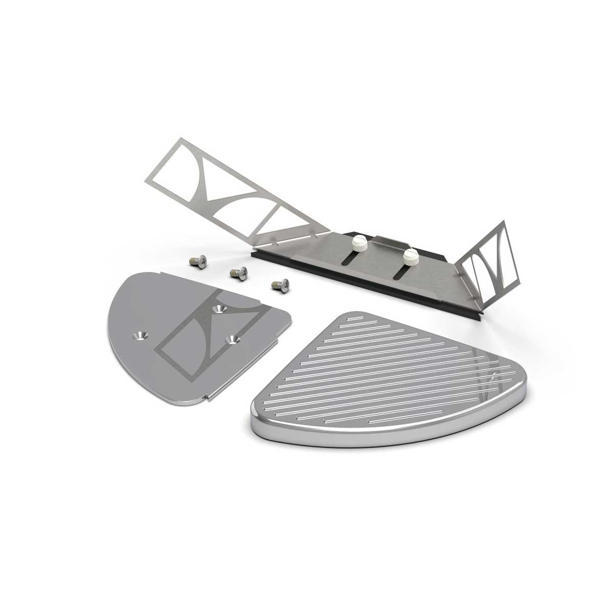 TileWare Victoria Series Corner Foot Prop - Polished Chrome