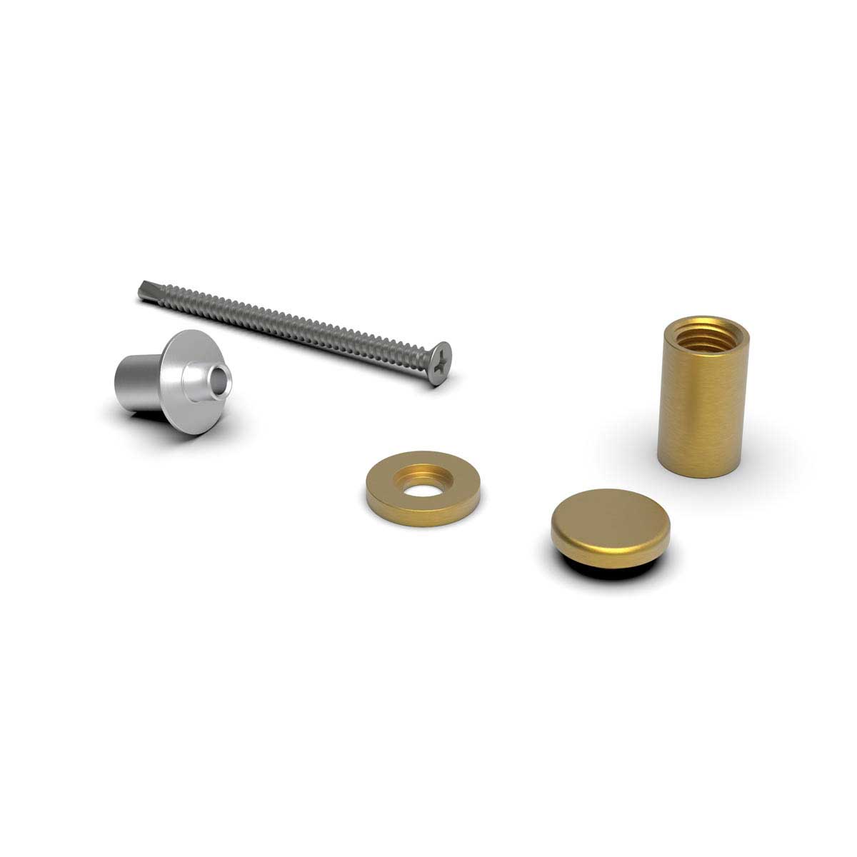 TileWare Promessa Tee Hook Contemporary Gypsum System Brushed Warm Bronze