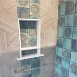 TileWare Boundless Overhang Bottom Pre-cut Niche Trim Pre-drilled with Hook