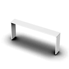 TileWare Boundless 28 x 12 Horizontal Pre-cut Niche Trim Riser Kit Super White