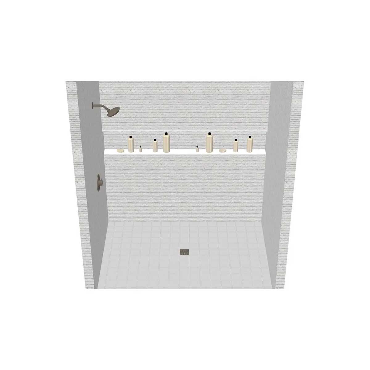 TileWare Boundless Acrylic Niche Trim Strip Solid Surfac