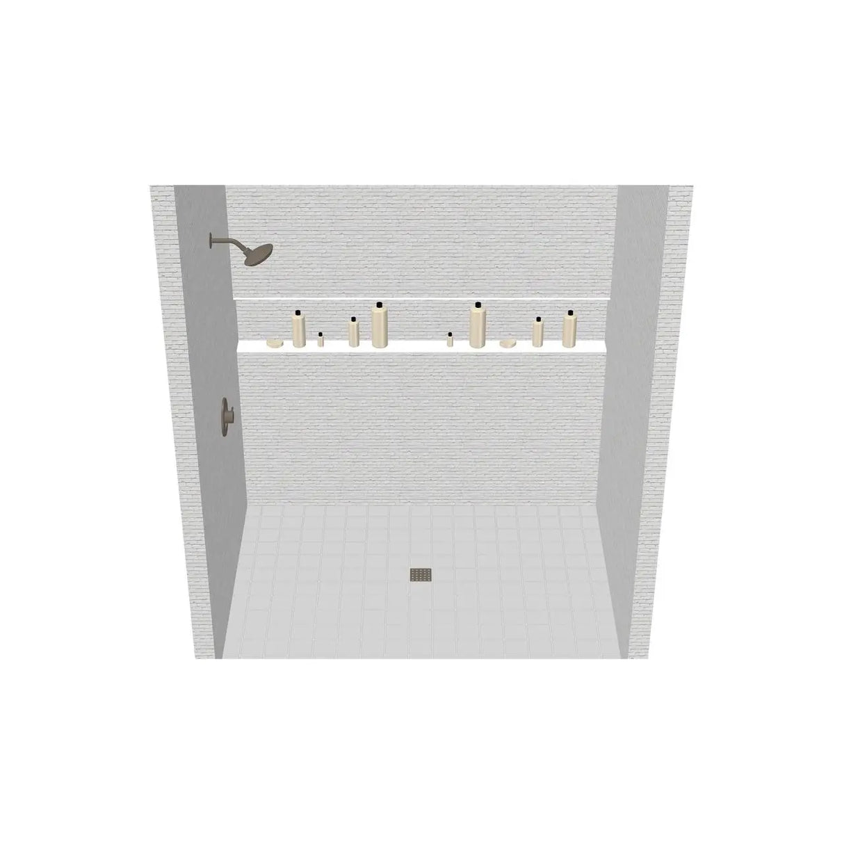 TileWare Boundless Acrylic Niche Trim Strip Solid Surface 72 Inch