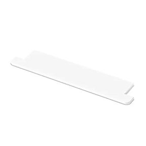 TileWare Boundless Overhang Bottom Pre-cut Niche Trim Compatible with Schluter Niches Super White