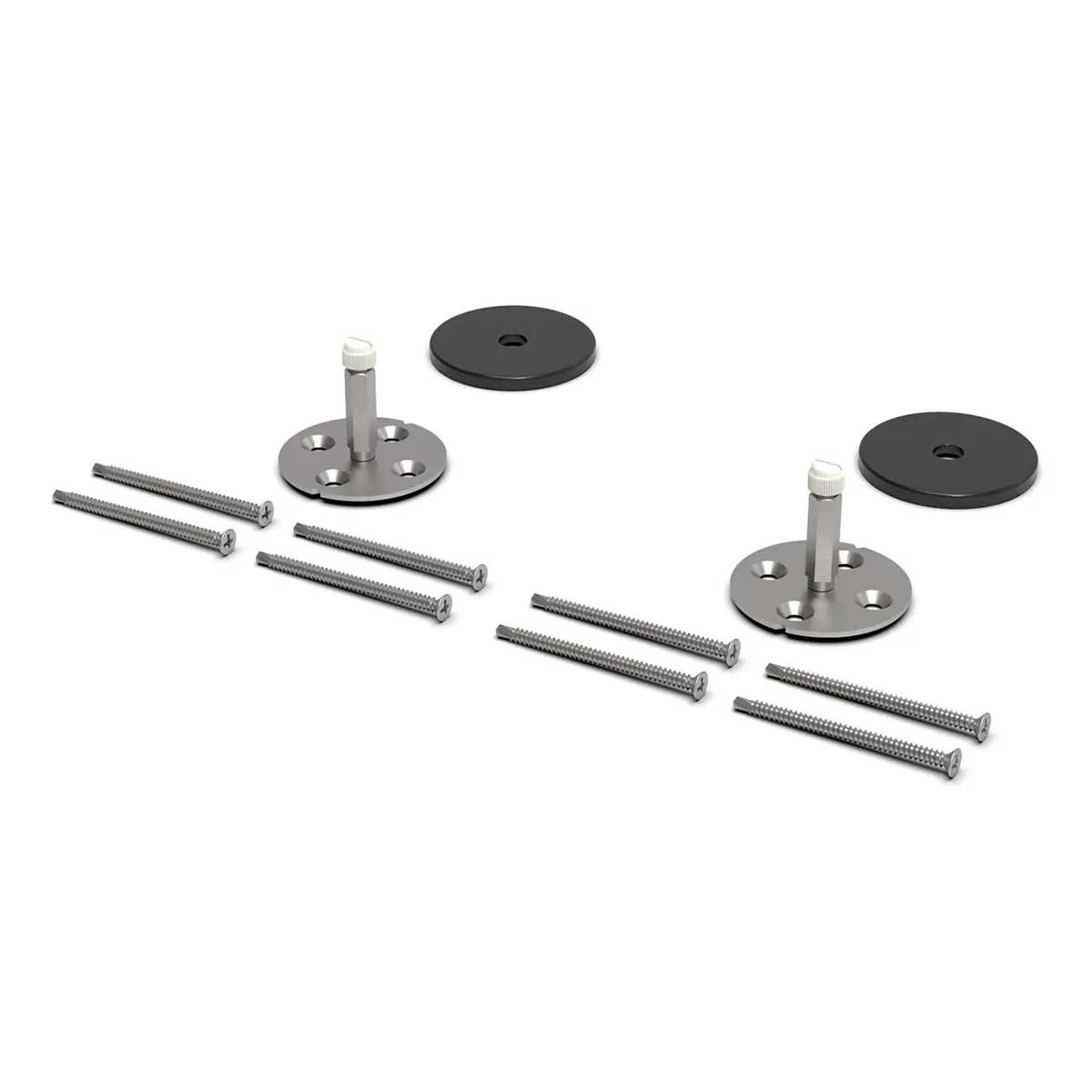 TileWare Victoria Series Grab Bar Conversion For Tile to Gypsum Grab Bar Matte Black