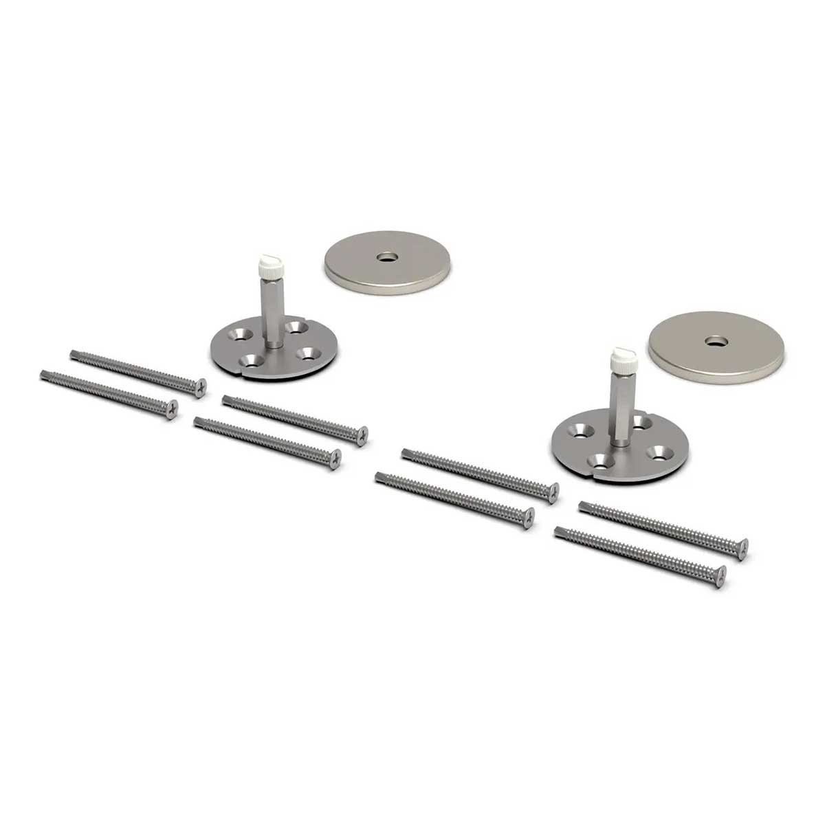 TileWare Victoria Series Grab Bar Conversion For Tile to Gypsum Grab Bar Brushed Nickel