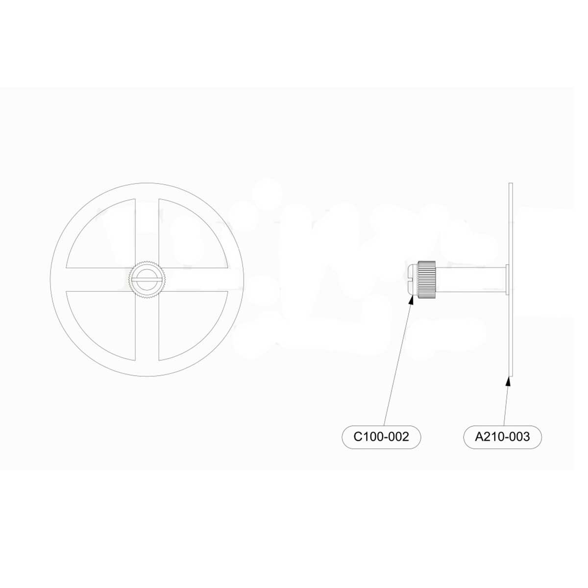 TileWare PermaTile On Center Round Waterproof Wall Anchor