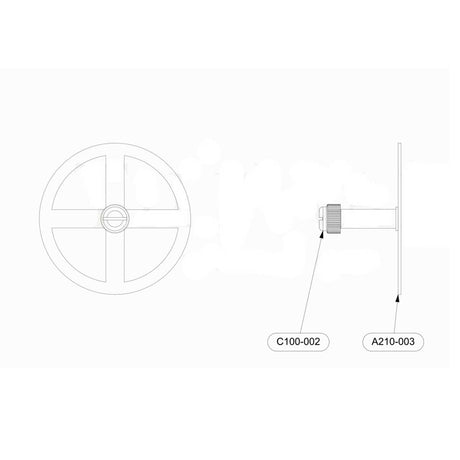 TileWare PermaTile On Center Round Waterproof Wall Anchor