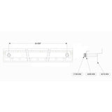 TileWare PermaTile Fastener for 36 n 42 Grab Bar 'Z' Fastener