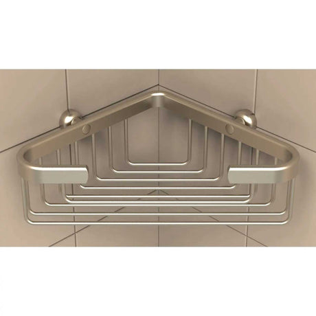 TileWare Promessa Deep Corner Soap Basket Brushed Gold