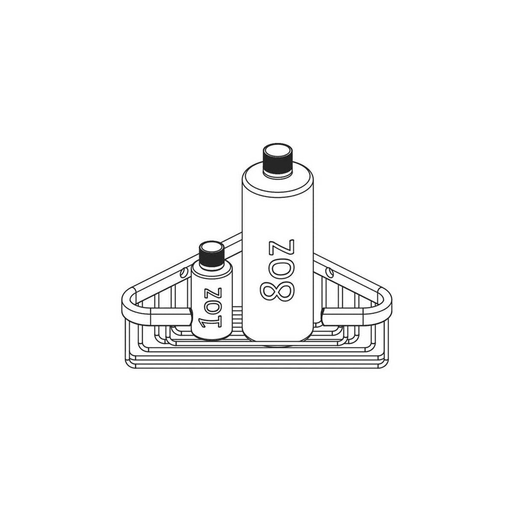 TileWare Promessa Deep Corner Soap Basket