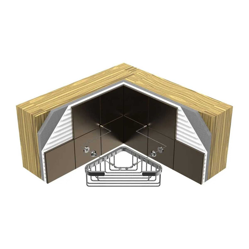 TileWare Promessa Deep Corner Soap Basket