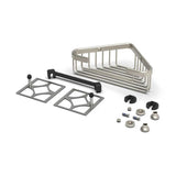 TileWare Promessa Deep Corner Soap Basket Brushed Nickel