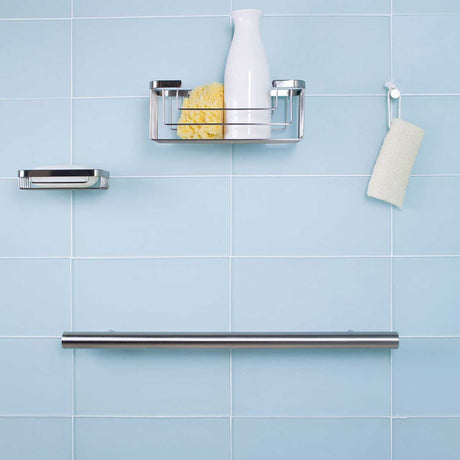 TileWare showcase the product line installed on a blue wall tile Victoria Series 