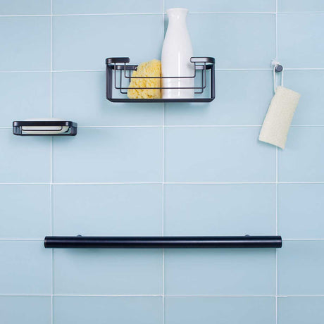 TileWare showcase the product line installed on a blue wall tile Victoria Series 