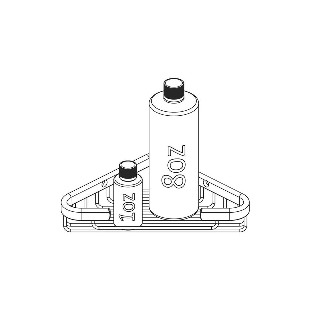 TileWare Promessa Shallow Corner Soap Basket