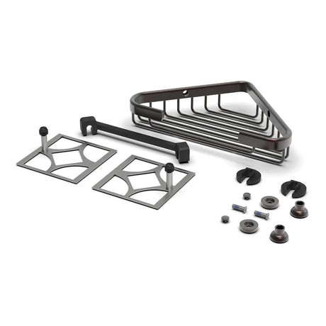 TileWare Promessa Shallow Corner Soap Basket Oil Rubbed Bronze